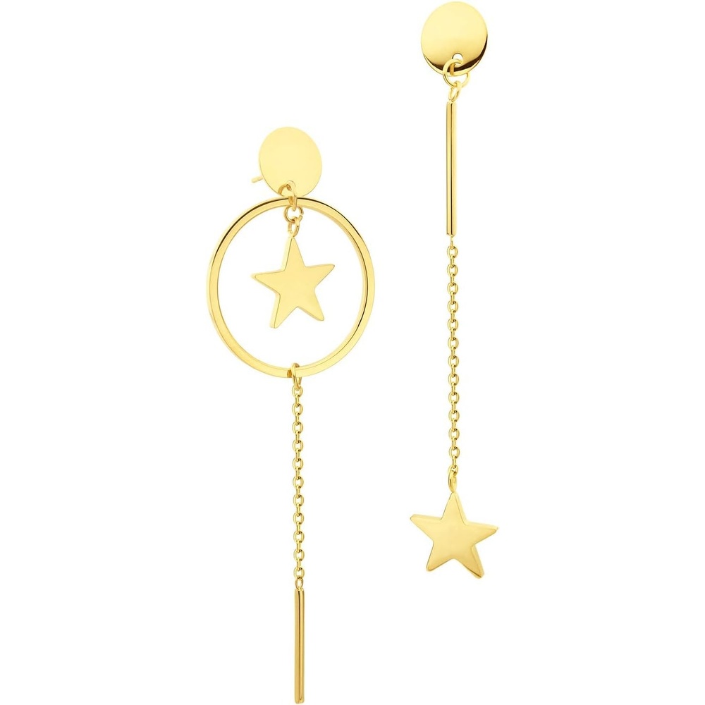 image:image555Jewelry Stainless Steel Dangle Drop Star Tassel Earrings for Women amp LadiesGold
