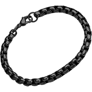 image:image555Jewelry 5mm Stainless Steel Box Chain Bracelet for Men amp Women 65 to 9 InchBlack