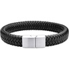 Black Leather & Silver Clasp