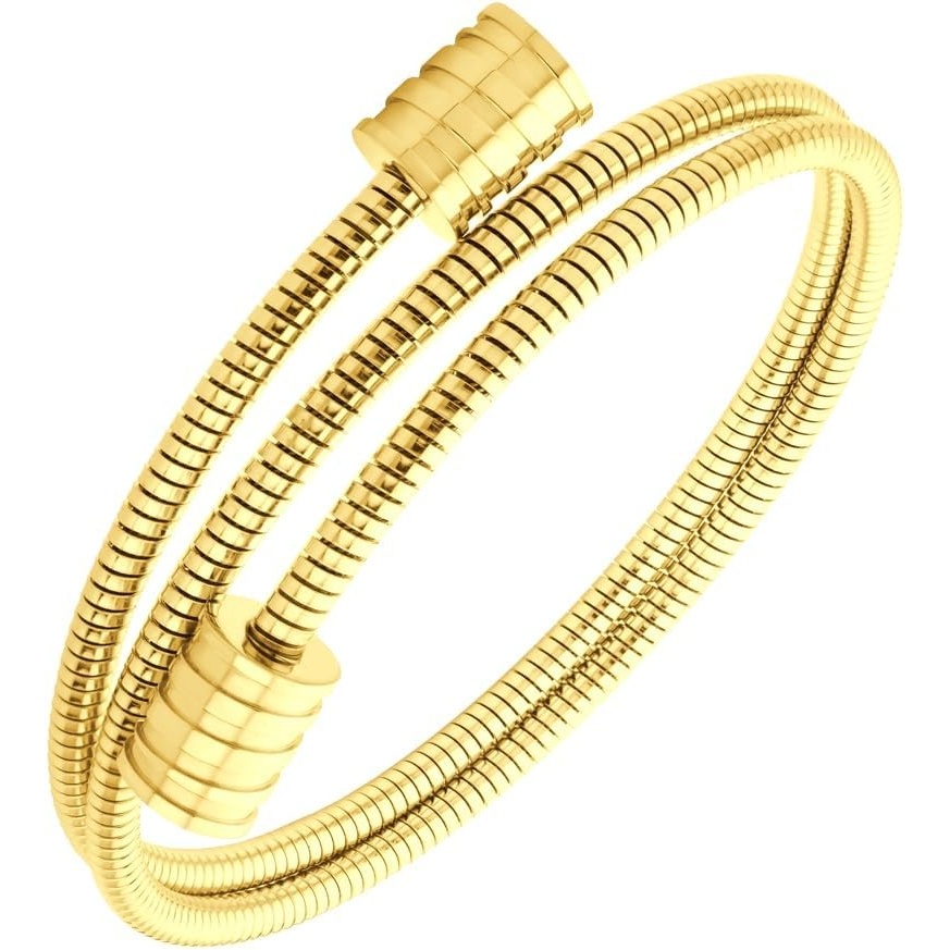 image:image555Jewelry Adjustable Spiral Coil Wire Wrap Bangle Cuff Bracelet for Men amp WomenGold