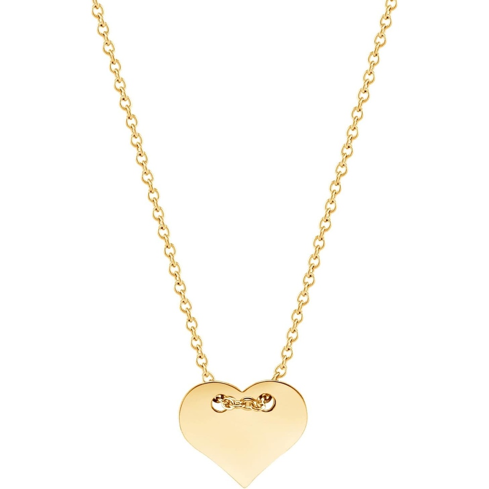 image:image555Jewelry Dainty Stainless Steel Sliding Heart Necklace for Women amp LadiesGold