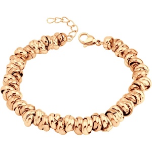 image:image555Jewelry Stainless Steel Elegant Charm Discs amp Beads Bracelet for WomenRose Gold