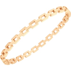 image:image555Jewelry Stainless Steel Hinged Chain Link Bangle Bracelet for Women amp MenRose Gold