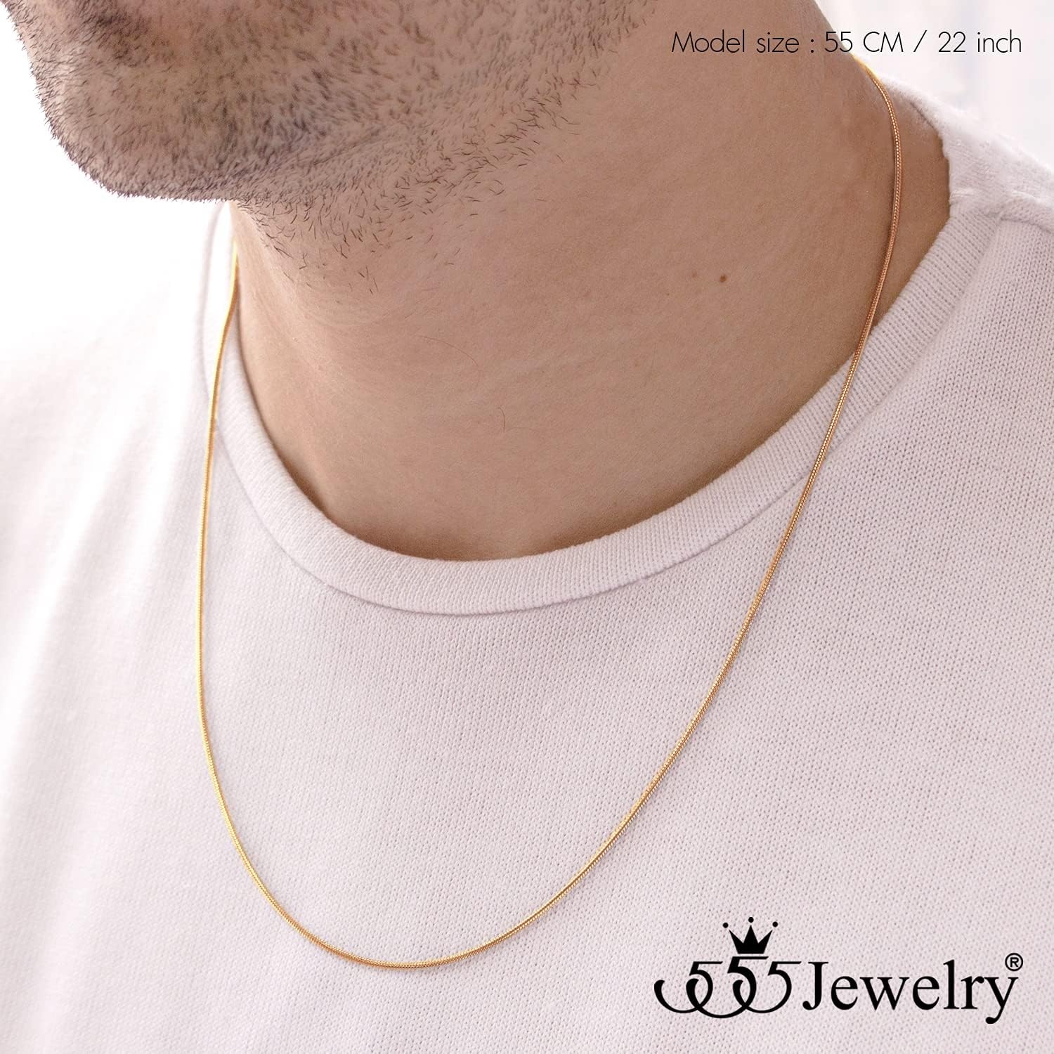 image:image555Jewelry 12mm Stainless Steel Snake Chain Necklace for Men amp Women 1628 InchRose Gold