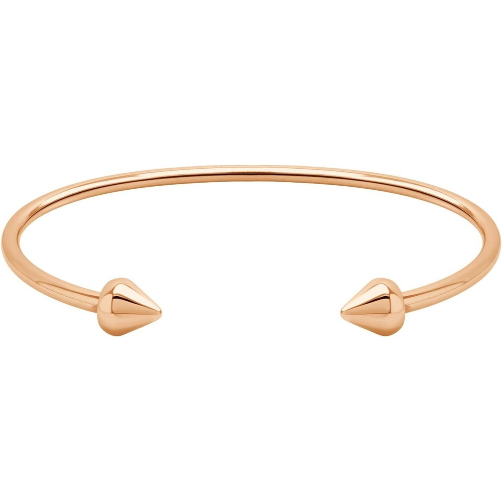 image:image555Jewelry Stainless Steel Open Cuff Bangle Spike Bracelet for Women amp LadiesRose Gold