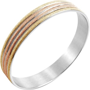 image:image555Jewelry 12mm Wide Stainless Steel Solid Slip On Bangle Bracelet for Women With Small WristSandblast Multicolor Large