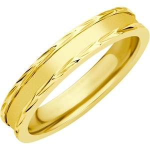 image:image555Jewelry 4mm Sandblast Stainless Steel CZ Wedding Band Ring for Women amp MenGold Style 11