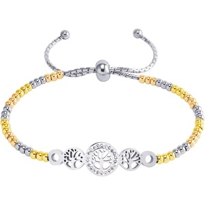 image:image555Jewelry Adjustable Slider Cuff CZ Tree of Life Bolo Bracelet for Women amp GirlsSilverGoldRose Gold