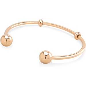image:image555Jewelry Stainless Steel Open Cuff Bangle Bead Bracelet for Women amp MenRose Gold