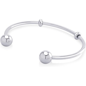 image:image555Jewelry Stainless Steel Open Cuff Bangle Bead Bracelet for Women amp MenSilver