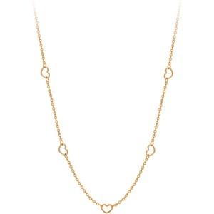 image:image555Jewelry Womens Stainless Steel Mini Multi Heart Love Dainty Chain NecklacePink Rose Gold