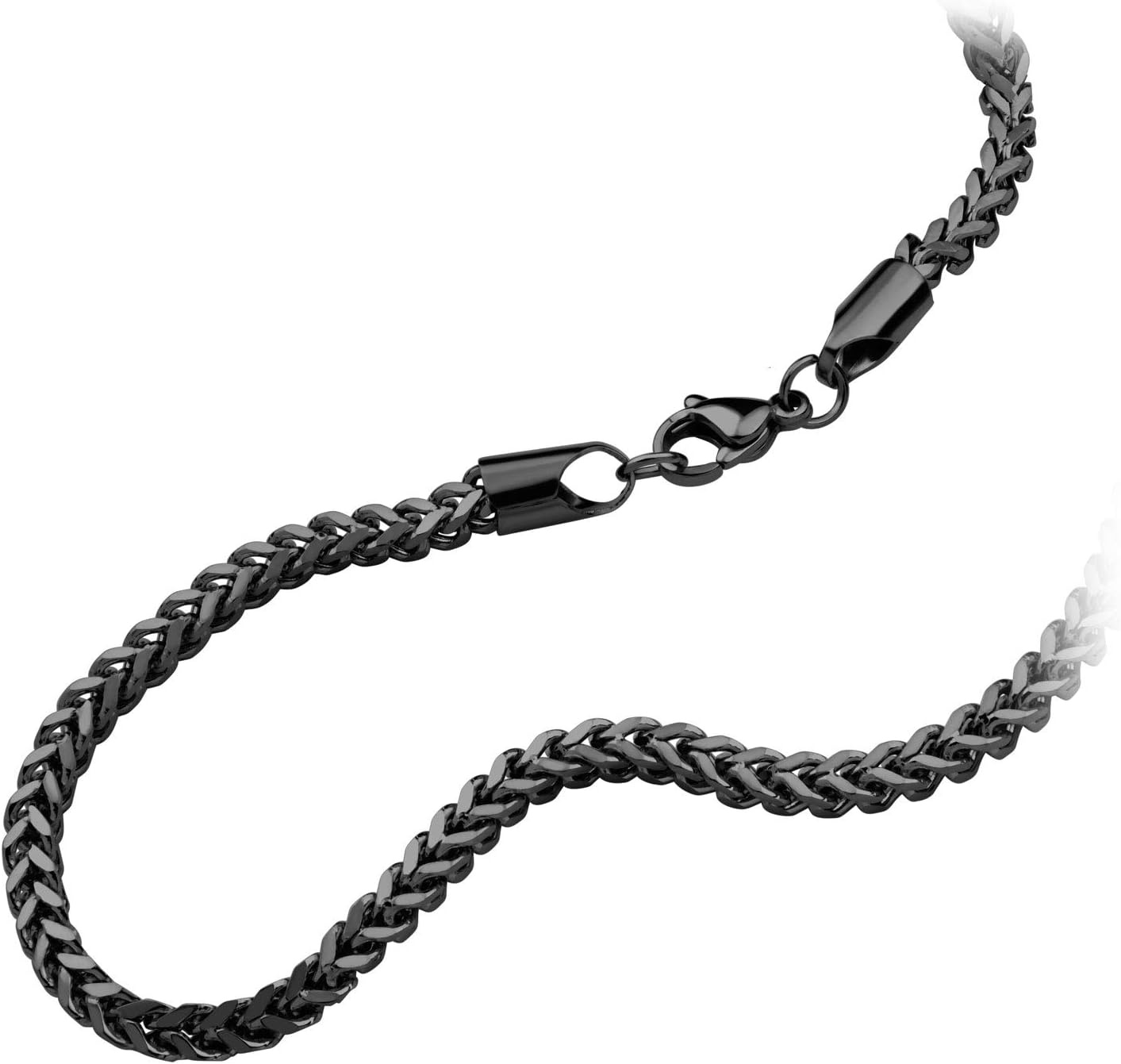 image:image555Jewelry 33mm Stainless Steel Franco Necklace for Men amp Women 2024 InchBlack