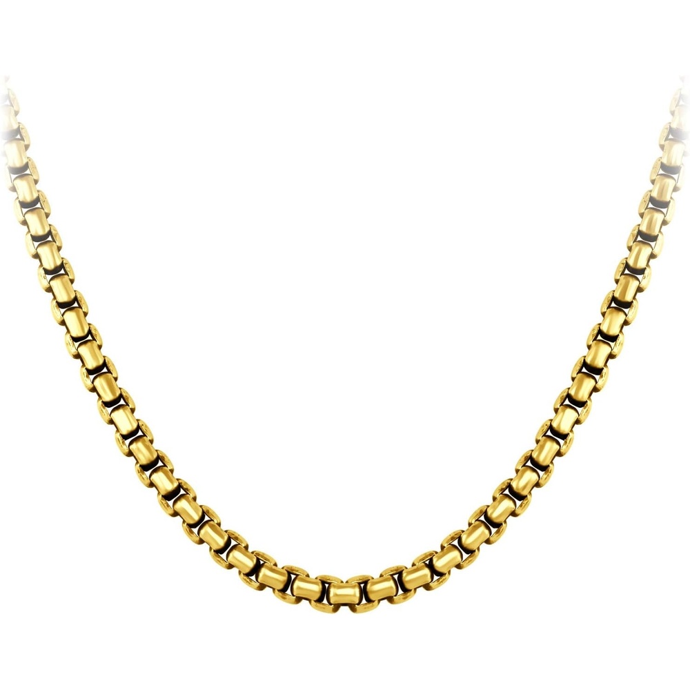 image:image555Jewelry 5mm Stainless Steel Box Chain Necklace for Men amp Women 1624 InchGold