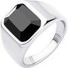 Silver - Black CZ