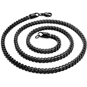image:image555Jewelry 33mm Stainless Steel Franco Necklace for Men amp Women 2024 InchBlack