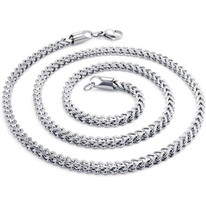 image:image555Jewelry 33mm Stainless Steel Franco Necklace for Men amp Women 2024 InchSilver