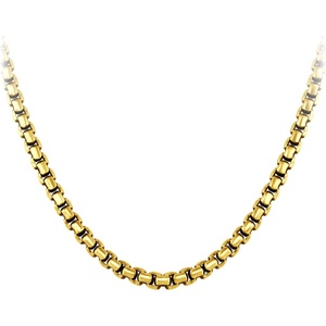image:image555Jewelry 5mm Stainless Steel Box Chain Necklace for Men amp Women 1624 InchGold
