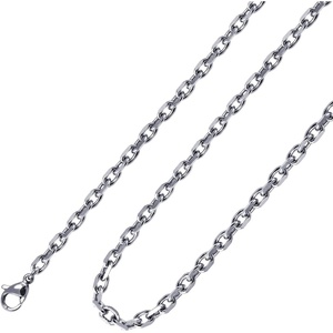 image:image555Jewelry 5mm Stainless Steel Cable Chain Necklace for Men amp Women 1624 InchSilver
