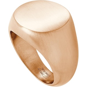 image:image555Jewelry Stainless Steel Solid Plain High Polish Round Signet Ring for MenRose Gold Matt