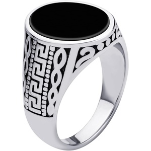 image:image555Jewelry Stainless Steel Vintage Celtic Signet Onyx Stone Ring for MenOnyx Style 3