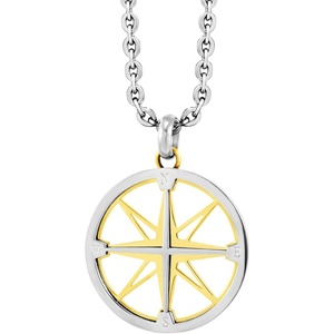 image:image555Jewelry Unisex Stainless Steel Navigator Navigation Compass Pendant NecklaceSilver  Gold