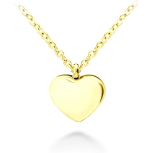 image:image555Jewelry Womens Stainless Steel Love Cute Heart Shape Dainty Pendant NecklaceYellow Gold