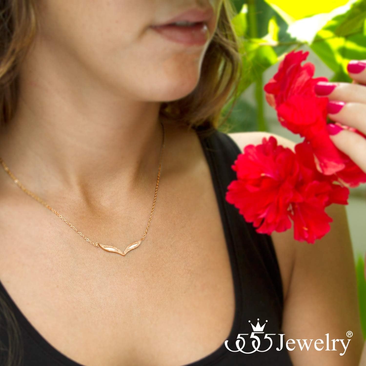image:image555Jewelry Stainless Steel Extendable Sparkly Cat Eyes Necklace for Women amp LadiesRose Gold