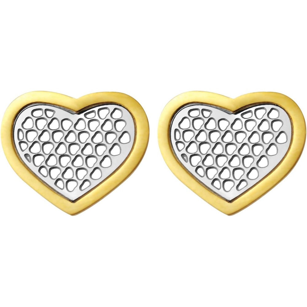 image:image555Jewelry Stainless Steel Large Heart Necklace and Earrings Set for WomenOnly Earrings