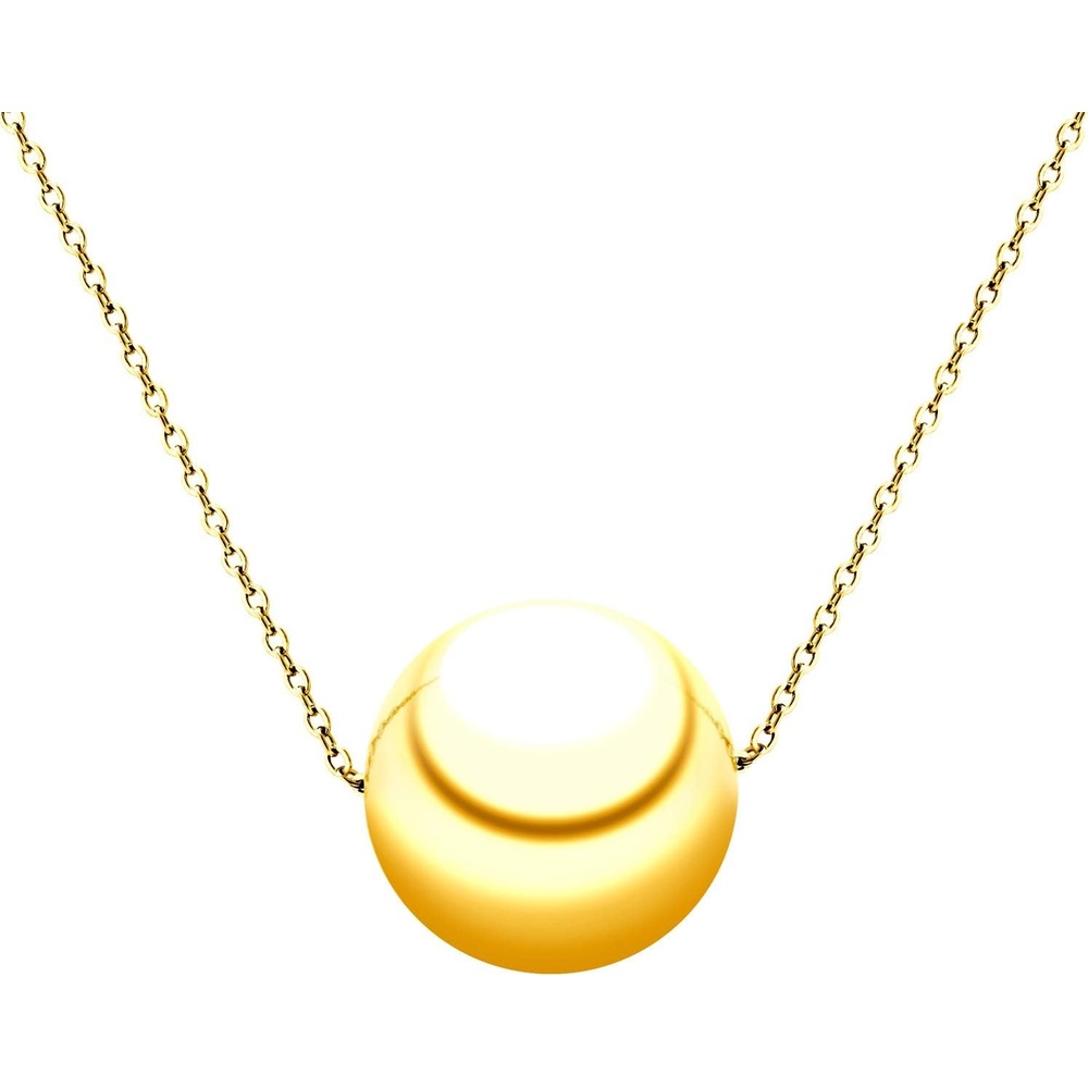 image:image555Jewelry Stainless Steel Minimalist 3D Sliding Ball Necklace for Women amp LadiesGold