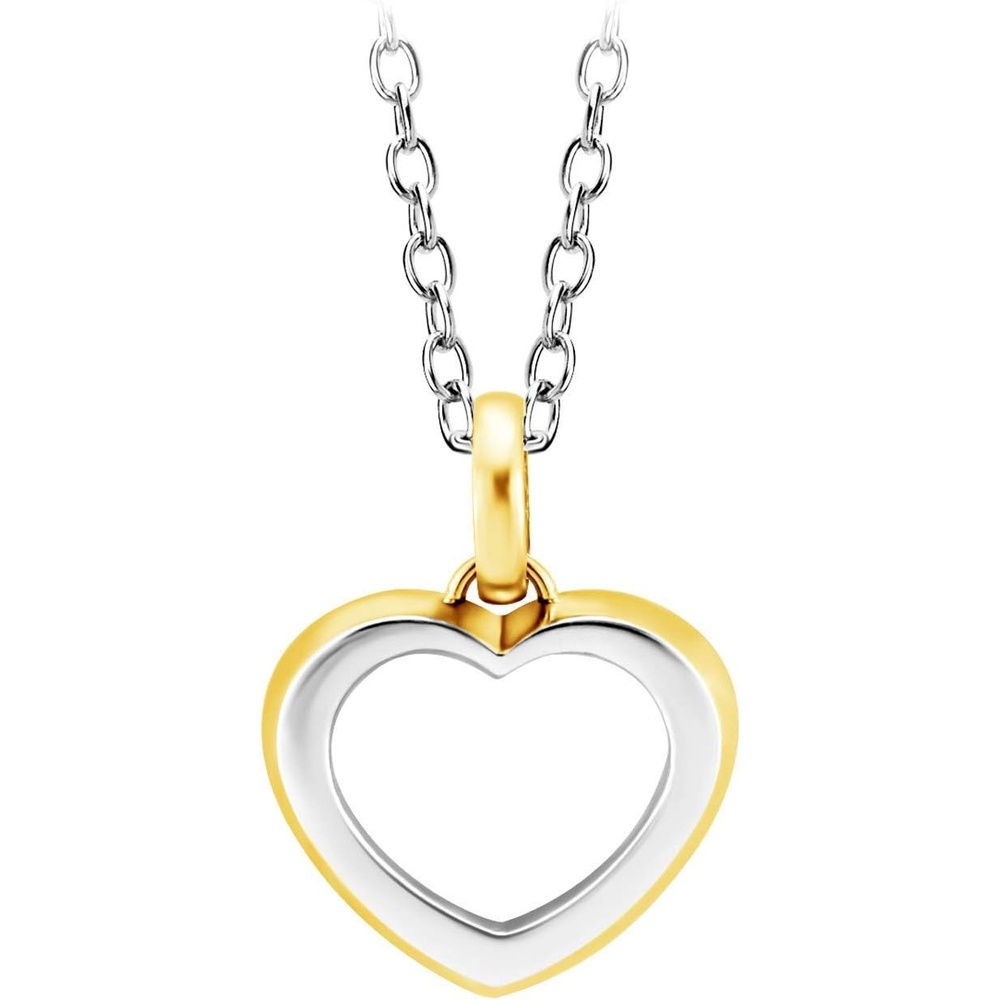 image:image555Jewelry Womens Stainless Steel Small Heart Love Romantic Pendant NecklaceYellow Gold