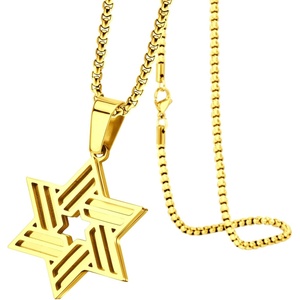 image:image555Jewelry Stainless Steel Star of David Necklace for Men amp Women 1624 Inch Box ChainGold