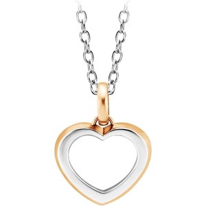 image:image555Jewelry Womens Stainless Steel Small Heart Love Romantic Pendant NecklacePink Rose Gold