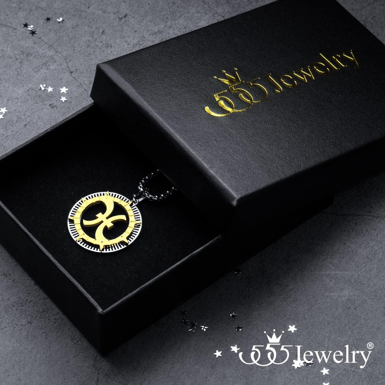 image:image555Jewelry Stainless Steel Horoscope Zodiac Sign Necklace Pendant for Men amp Women Pisces SilverGold