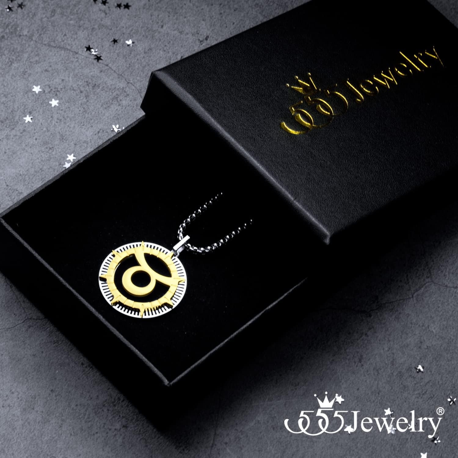 image:image555Jewelry Stainless Steel Horoscope Zodiac Sign Necklace Pendant for Men amp Women Taurus SilverGold